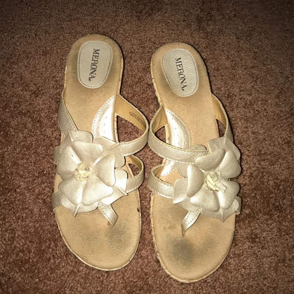 Merona Cork Wedges with Flower